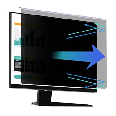 Imagem de Protetor de tela de privacidade de computador para monitor de 23, 23,6, 23,8 e 61 cm, filtro de luz azul, tipo suspenso, antiarranhões, proteção de fácil instalação para computador desktop (61 cm)