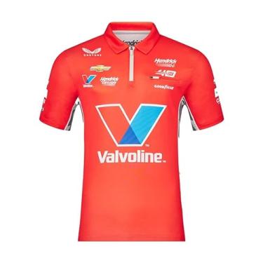 Imagem de Castore Camisa polo Hendrick Motorsport Valvoline, Vermelho, XXG