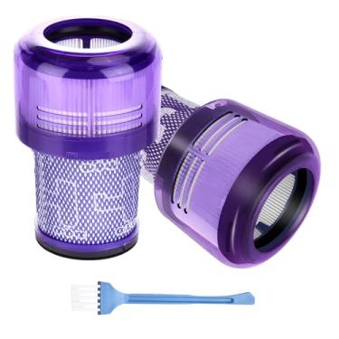 Imagem de Pacote com 2 filtros de substituição para Dyson V12, filtro de substituição lavável V12 compatível com aspiradores Dyson V12 Slim Absolute Detect e aspiradores V12 Slim, compare com a peça nº