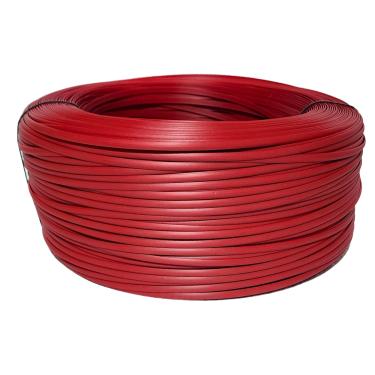 Imagem de Fibra Junco Sintético Meia Cana 6mm rolo de 600 metros com proteção UV (Vermelho)
