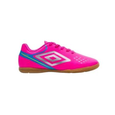 Imagem de Chuteira Umbro Futsal Adamant Top Speed Rosa-Infantil