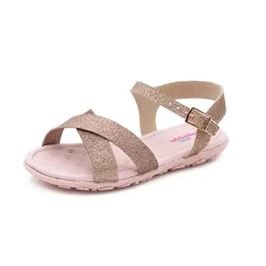 Imagem de Sandália Menina Molekinha Gliter Mini Shine Rose 21