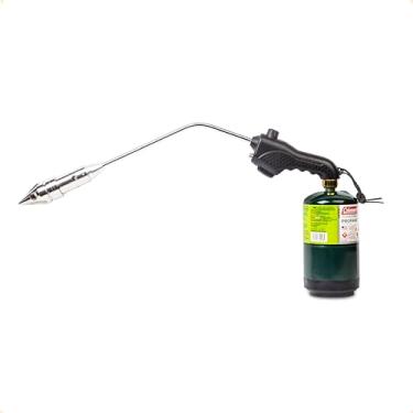 Imagem de ROCKETFIRE Tocha Fire Starter | Cabeça de tocha de propano perfeita, pistola de grelha, lanterna de carvão | Compatível com propano Bernzomatic e combustíveis MAP/PRO | Ponta Tri-Flame de aço