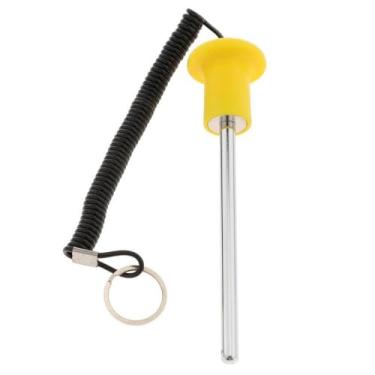 Imagem de Dynwave Pino de pilha de peso, acessórios de substituição, equipamento de exercício, pino seletor de aço inoxidável portátil, Amarelo 8x125mm