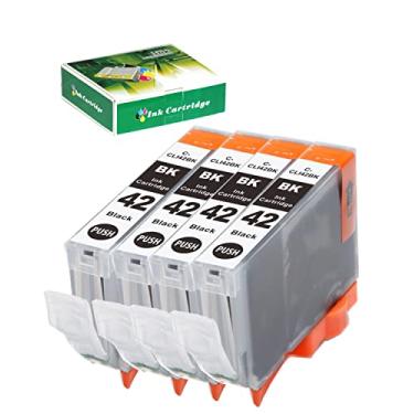 Imagem de NEXTPAGE Cartuchos de tinta preta CLI42 de substituição para Canon CLI 42 CLI-42 para impressora Canon Pixma Pro 100 Pro-100S (Pacote com 4)