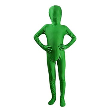 Imagem de Seeksmile Fantasia infantil de corpo inteiro Zentai, Verde, P
