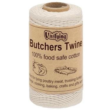Imagem de Barbante Vivifying Bakers para artesanato faça você mesmo, embrulho de presente de Natal, amarrar carne, fazer salsicha, Branco, 1PC, 1
