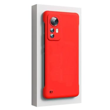 Imagem de Capa rígida ultrafina sem moldura para Xiaomi Mi 12T 11T 10T 9T Pro 13 12S 11 Ultra 11 Lite NE 5G 12 11 10 9 8 Pro Capa de telefone fosca, vermelha, para MI 12T