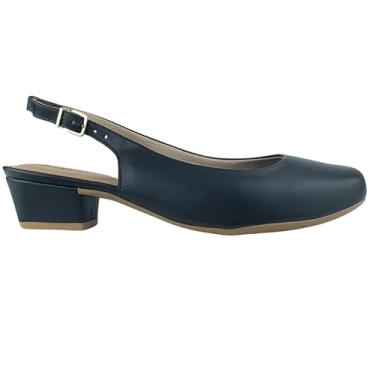 Imagem de Slingback Conforto Firezzi Scarpin Salto Baixo 257812 (Preto, BR, Adulto, Numérico, 34)