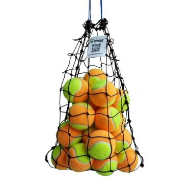 Imagem de GISMAR Saco de Bolas para até 20 Bolas de Beach Tennis ou Tênis, Preto