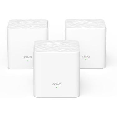 Imagem de Tenda Sistema Nova Mesh WiFi – Cobre 3500 m² – Rede de malha de banda dupla AC1200 para Internet doméstica – Controle parental – Pacote com 3