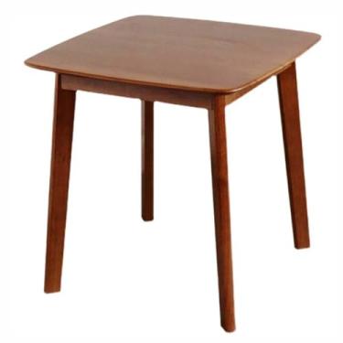 Imagem de Mesa de bar alta mesa de bistrô de madeira maciça pequena mesa quadrada de cozinha mesa de jantar mesa de jantar mesa de carvalho moderna mesa de fazenda com perna de madeira maciça