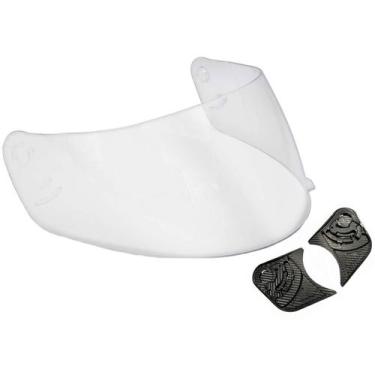 Imagem de Kit Reparo + Viseira Cristal Capacete Ebf Eox New Spark - Polivisor