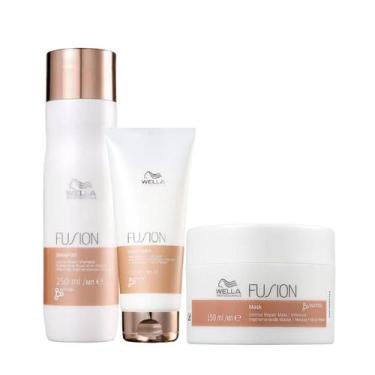Imagem de Kit Fusion Shampoo, Condicionador e Máscara - Wella - Wella Profession