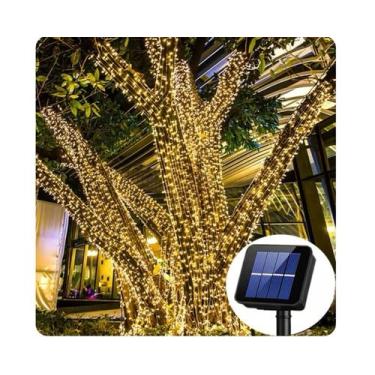 Imagem de Pisca Pisca Solar Sem Fio Varanda Sacada Prédio 100 Led 10M - SOU MAIS