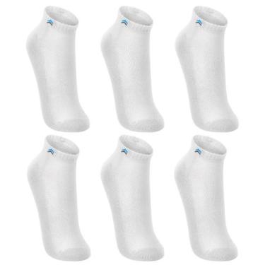 Imagem de Kit 6 Pares de Meias Up 3225 Cano Curto Algodão - Branco - QLC SPORT, 