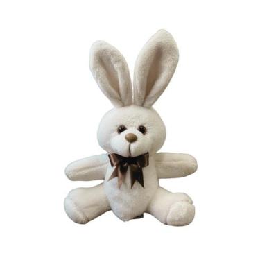 Imagem de Coelho de Pelúcia 20cm Decorativo Páscoa Coelhinho Lucky - WU Bichos d