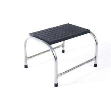 Imagem de Escada Clínica Aço Inox 1 Degrau Medcombo
