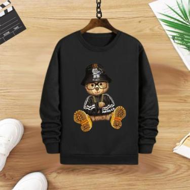Imagem de Blusa moletom infantil - Mc kids, Preto, 6