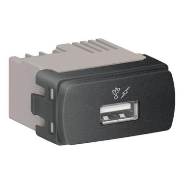 Imagem de Módulo Miluz USB 1A Bivolt Grafite Schneider, Grafite
