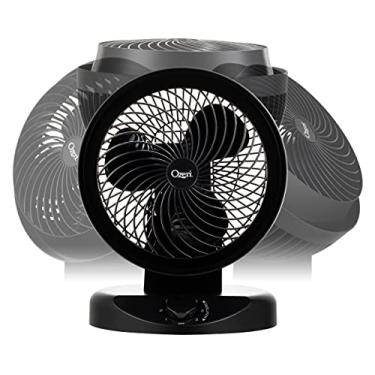 Imagem de Ozeri Ventilador de mesa oscilante Brezza 360 de 25,4 cm, com tecnologia de movimento orbital