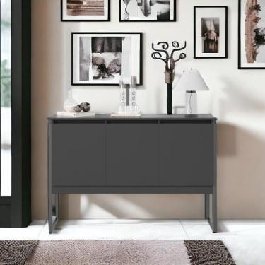 Imagem de Buffet Aparador com 3 Portas Miami Preto Onix - Mais de Casa