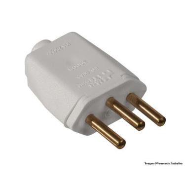 Imagem de Plug Macho 2P T 10A/250V Cz 39005 Prpb10-3 c/10pcs - MEC-TRONIC