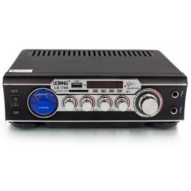 Imagem de Mini Aplificador com Bluetooth LE-706 LeLong
