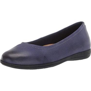 Imagem de Trotters Sapatilha feminina Darcey Ballet, Azul marino, 7 Narrow