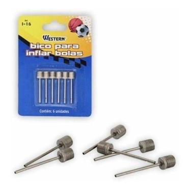 Imagem de Kit 12 Bicos para Encher Bolas de Futebol Basquete Vôlei - Western 
