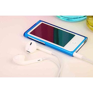 Imagem de BestforYou Capa para iPod Nano 7 8, capa protetora de gel de borracha TPU macia cor doce para Apple iPod Nano 7 7ª geração 8 8ª geração (apenas cor azul)