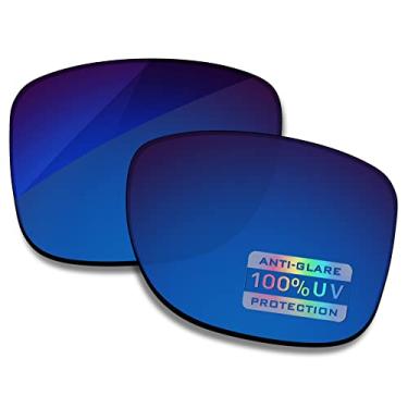 Imagem de Bowyer Lentes de reposição polarizadas para óculos de sol Oakley Gauge 8 M OO4124 - azul safira espelhado