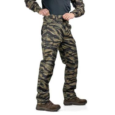 Imagem de Calça Cargo Tática Defender - Safo - Camuflada, Tiger jungle, 52