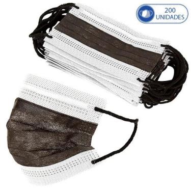 Imagem de Kit de 200 Unidades de Máscaras Cirúrgicas Descartáveis Pret - Miralup