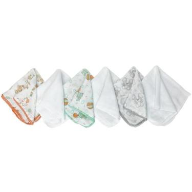 Imagem de Kit 24 Paninhos De Boca - 30x30cm Fraldinha De Boca Baby - Dugu, Neutr