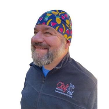Imagem de Bandana Frutas - Tricoline tamanho unico - Divertida - Utensilios do C