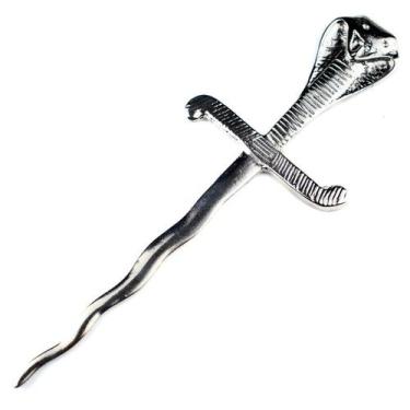 Imagem de Espada Serpente Niquelada Proteção 18 cm em Metal - Lua Mística - 100%