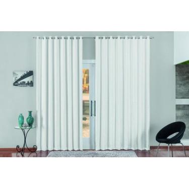 Imagem de Cortina Corta Luz com Voal Xadrez para Varão 3 Metros x 2,80 Metros Br