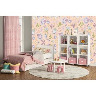 Imagem de Papel de parede adesivo infantil floral med. 90x300 cm) - ATITUDE SIGN