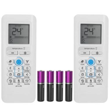 Imagem de Kit 2 Controle Compatível Ar Condicionado Springer Midea - FBG