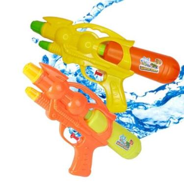 Imagem de Kit 2 Pistolinha Lança Água Potente Grande Lançador Infantil Brinquedo