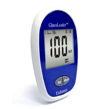 Imagem de Medidor de Glicose Diabetes Digital Glucoleader Enhance II