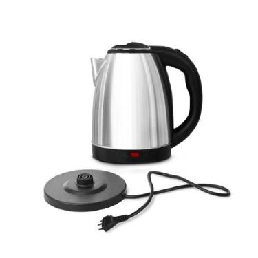 Imagem de Chaleira Elétrica Rotação 360 BAK 110v ou 220v Inox 1.8 L Colorida - E