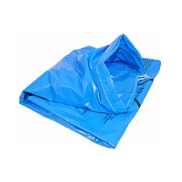 Imagem de Saco Hamper Azul 200 litros com fitilho Embalac com 50 unidades