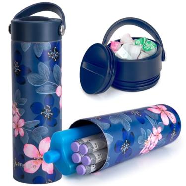 Imagem de Leng Ke Estojo de viagem para refrigerador de insulina 24H com bolsa de gelo aprovada pela TSA - Estojo de viagem refrigerado para medicamentos para diabéticos para canetas de insulina e suprimentos