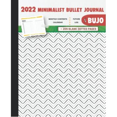 Imagem de 2022 Minimalist Bullet Journal/BUJO with Wavy Lines Design in a White Background For Teens Cover: Basic Bujo | Classic Bullet Journal Help You ... And Dotted Pages | 240 Pages | 7.5 * 9.25
