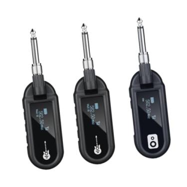 Imagem de YIJU Transmissor e receptor de guitarra Amplificador de guitarra Transmissor de áudio universal para equipamento de gravação de música de baixo