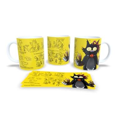 Imagem de Caneca Branca Os Simpsons Coçadinha 325ml - Personagem da Série Comichão e Coçadinha