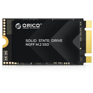 Imagem de ORICO SSD SATA M.2 2242 de 256 GB, unidade de estado sólido interna compacta com flash TLC NAND, velocidades de leitura e gravação de até 500 MB/s e 450 MB/s, compatível com laptops ultrafinos e mini