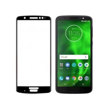 Imagem de Pelicula De Vidro Para Moto G6 9D Preto Cobre Toda Tela - INOVA
